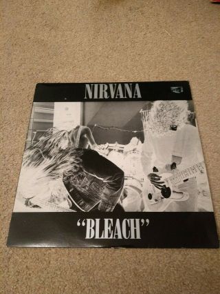Nirvana - Bleach 1989 Uk Vinyl 12 Inch Lp Tupelo Tup Lp6.  Rare First Uk Pressing