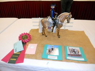 Breyer Stone Model Horse Ooak Lsq Deluxe Parade Tack Set & Matching Rider