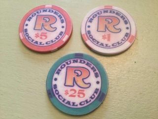 Ceramic Poker Chip Set With Trays (1131chips) Rounders Social Club