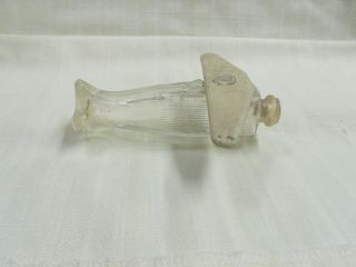 Vintage Glass & Tin Airplane Candy Container