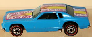 Dte 1976 Hot Wheels Redline 9185 Blue Lowdown Chevy Monte Carlo