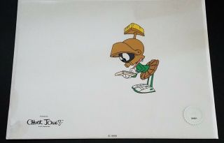 Marvin The Martian Serigraphed Cel Art Signed Chuck Jones.  Disney Collectors