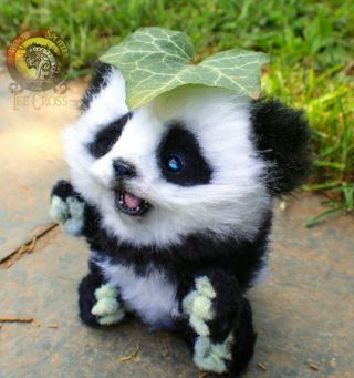 Lee Cross Poseable One of a Kind Baby Panda 3