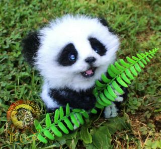 Lee Cross Poseable One of a Kind Baby Panda 6