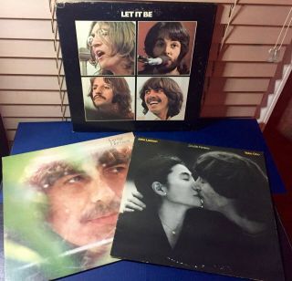 The Beatles Let It Be Vinyl Record Lp Ar 34001 Bell Sound Nm/vg,  & Freebie Lps