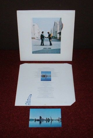 Pink Floyd Wish You Were Here Lp 1975 Harvest 1st Press Factory Sample
