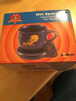 Tweety Bird Looney Tunes Hot Spot Set Electric Heat - Salton Mug Warmer 1998