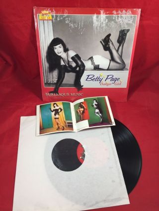 Vtg Bettie Page Danger Girl Burlesque Music Lp Vinyl Record Irving Klaw Photos