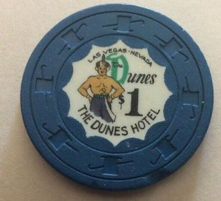 $1 The Dunes Gaming Chip Casino Las Vegas