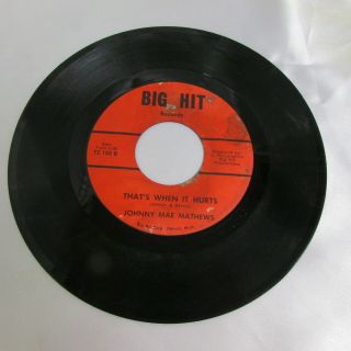 Northern Soul 45 Record - Johnny Mae Mathews - I Have No Choice - Big Hit 105