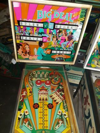 Williams Big Deal 1977 Em Pinball Machine 4 Player Game [ ]