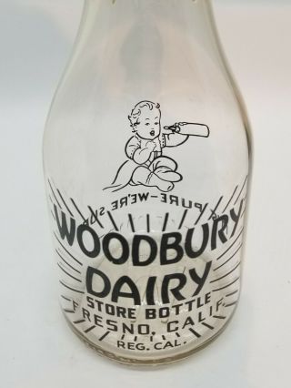 Woodbury Fresno Ca Baby/bottle Acl Graphic Quart Dairy Milk Bottle More Listed