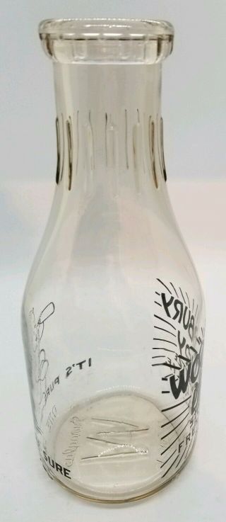 Woodbury Fresno CA Baby/Bottle ACL Graphic Quart Dairy Milk Bottle More Listed 7