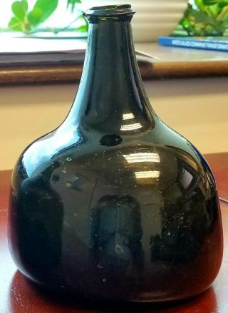 English Transitional Onion Bottle - Circa 1720