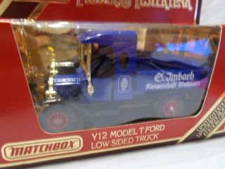 MATCHBOX MODELS OF YESTERYEAR Y12 - 3 1912 MODEL T PICK UP IMBACK ISSUE 3 4