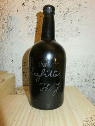 Chateau Lafite - Rothschild 1787 Wine Bottle Empty Owned By Thomas Jefferson