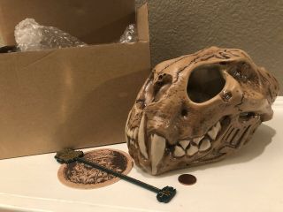 Undertow Tiki Bar Mug Panther Skull By Thor,  Coaster & Swizzle