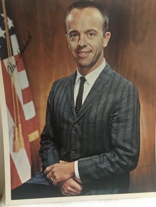 Alan Shepard Signed Photo And Biography Nasa Astronaut