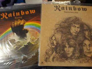 2x Rainbow Lp Long Live Rock N Roll And Rising