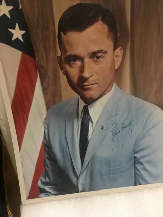 John Young Signed Photo And Biography Nasa Astronaut