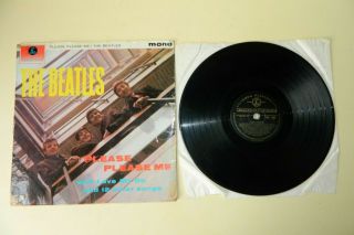 The Beatles Please Please Me Gold & Black Parlophone Label Lp Xex 421 - 1n/422 - 1n