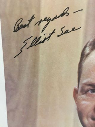 Elliott See Signed Photo NASA Astronaut Died In 1966 4