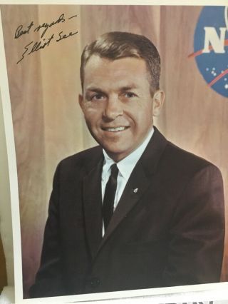 Elliott See Signed Photo NASA Astronaut Died In 1966 5