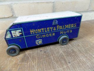 Scarce Huntley & Palmer Tribrek Delivery Truck Biscuit Tin c1937 Toy 2