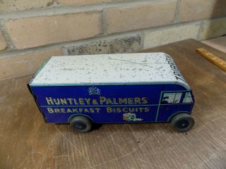 Scarce Huntley & Palmer Tribrek Delivery Truck Biscuit Tin c1937 Toy 5
