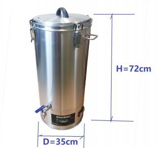 35L/240V/2400W Digital Stainless Steel Turbo Boiler for Home brew Distillery 2