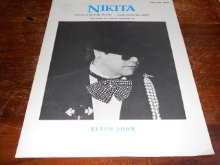 Elton John Sheet Music Nikita Usa Issue