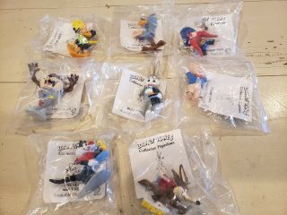 Complete Set 1990 Looney Tunes 3 " Figures Shell Gas Figures Taz Toys T15