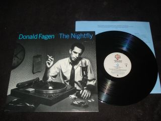 Donald Fagen The Nightfly W/b 1 - 23969 Lp Vinyl With Insert Nm - Nm -