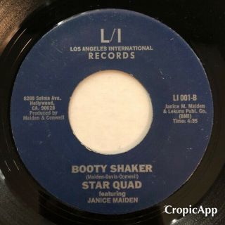 Private Modern Soul Funk 45 Star Quad Janice Maiden Booty Shaker Li Records