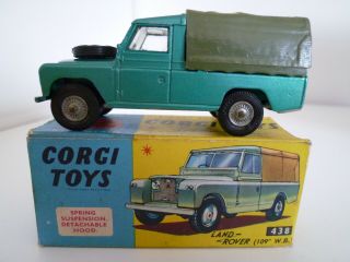 Vintage Corgi 438 Land Rover 109 " Wb Issued 1963 - 77 Vgc