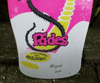 Madrid Ed Roth Rat Fink Rides Skateboard Deck Hot Rod Monsters Signed Numbered 3