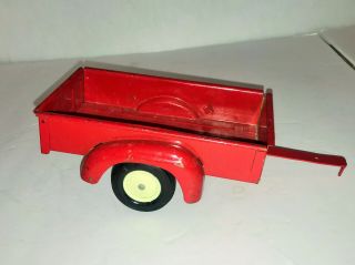 Vintage Tru - Scale International Pickup Farm Utility Box 2 Wheel Trailer Red