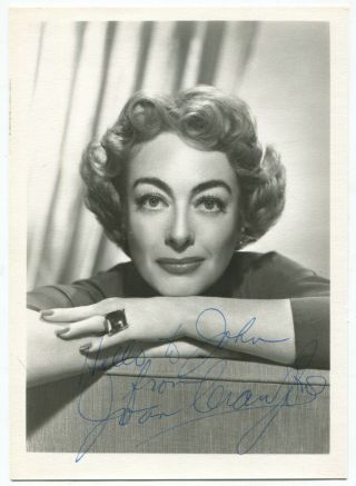 Joan Crawford Signed Photograph
