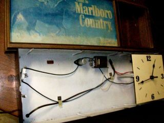 vintage marlboro light up clock sign bar light 2