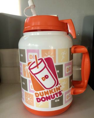 Dunkin Donuts 64 Oz Whirley Travel Tumbler 2014 Made In Usa Euc