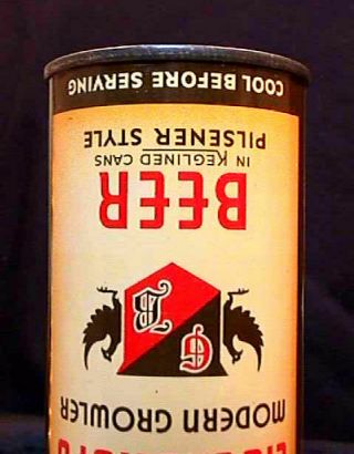EIGENBROT ' S BEER - 1935 - LONG OPENER INSTRUCTIONAL FLAT TOP CAN - BALTIMORE 4