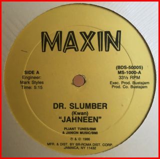 Electro Rap 12 " Jahneen - Dr.  Slumber Maxin - Rare 