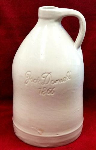 Vintage Jack Daniels Advertising Glazed Crock / Jug 34.  Monmouth Ill.  11 - D16 1974