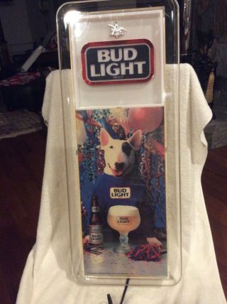 Spuds Mckenzie Bud Light Lighted Advertising Sign