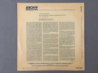ENRICO MAINARDI Bach Suites for Cello Solo 3LP Archiv Produktion DGG APM ED1 9