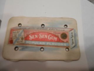 Antique Sen - Sen Bubble Gum Advertising Baseball Score Card Perpetual Counter Vtg 3