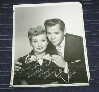 Lucille Ball & Desi Arness Photo,  Signed By Both
