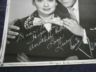 LUCILLE BALL & DESI ARNESS PHOTO,  SIGNED BY BOTH 3