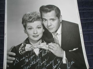 LUCILLE BALL & DESI ARNESS PHOTO,  SIGNED BY BOTH 4