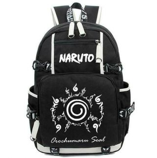 Large Capacity Luminous Anime Naruto Pattern Backpack School Bag Cosplay